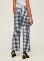 žene multi ravne karirane hlače od ginghama Pepe Jeans JZ8H290 - Slika 4