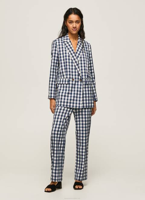 zene_multi_ravne_karirane_hlace_od_ginghama_pepe_jeans_jz8h290.jpg žene multi ravne karirane hlače od ginghama Pepe Jeans JZ8H290 - Slika 1