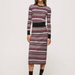 žene multi rebrasta midi suknja Pepe Jeans JZ8H501