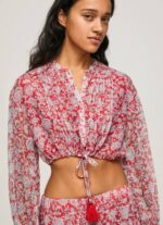 žene multi skraćena bluza s cvjetnim printom Pepe Jeans JZ8H363 - Slika 3