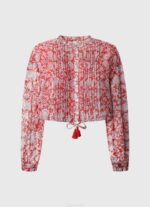 žene multi skraćena bluza s cvjetnim printom Pepe Jeans JZ8H363 - Slika 5
