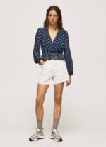 žene multi skraćeni top s v-izrezom Pepe Jeans JZ8H358 - Slika 2