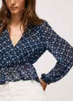 žene multi skraćeni top s v-izrezom Pepe Jeans JZ8H358 - Slika 3
