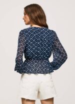 žene multi skraćeni top s v-izrezom Pepe Jeans JZ8H358 - Slika 4