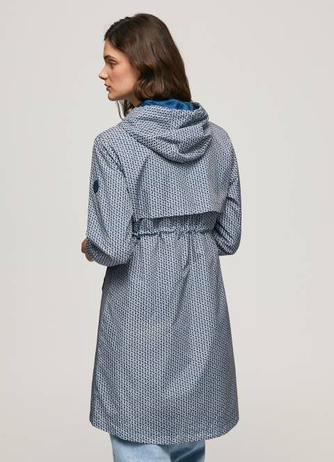 žene multi svijetla parka s logotipom na cijeloj površini Pepe Jeans JZ8H137 - Slika 4