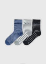 žene multi tess čarape od 3 komada Pepe Jeans JZ8H559 - Slika 2