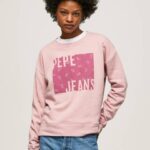 žene mutno ružičasta pamučni džemper s logotipom Pepe Jeans JZ8H285
