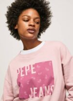 žene mutno ružičasta pamučni džemper s logotipom Pepe Jeans JZ8H285 - Slika 3