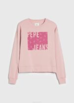 žene mutno ružičasta pamučni džemper s logotipom Pepe Jeans JZ8H285 - Slika 5