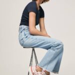 žene nježno ružičasta brit pro svijetle tenisice za trčanje Pepe Jeans JZ8H575