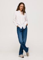 žene nježno ružičasta prugasta pamučna voile košulja Pepe Jeans JZ8H323 - Slika 2