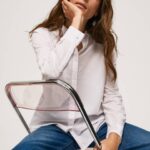 žene nježno ružičasta prugasta pamučna voile košulja Pepe Jeans JZ8H323