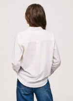 žene nježno ružičasta prugasta pamučna voile košulja Pepe Jeans JZ8H323 - Slika 5