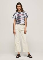 žene ocean majica s prugastim printom Pepe Jeans JZ8H450 - Slika 2