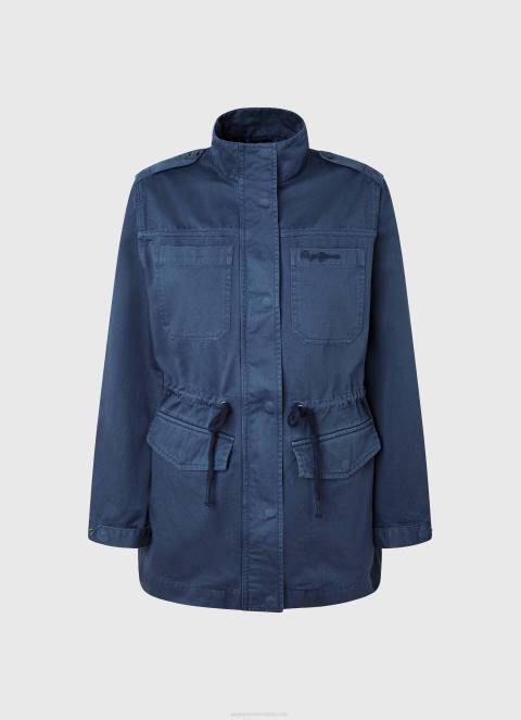 žene ocean pamučna parka s printom union jack Pepe Jeans JZ8H127 - Slika 4
