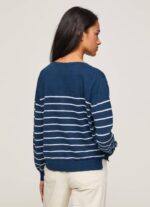 žene ocean pamučni jersey s prugastim printom Pepe Jeans JZ8H237 - Slika 4