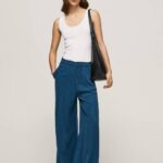 žene ocean paper bag široke hlače Pepe Jeans JZ8H302
