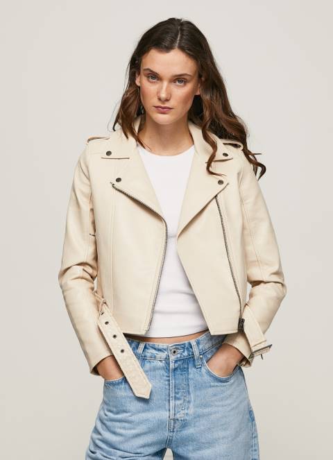 žene od čipke biciklistička jakna s epalulama na ramenima Pepe Jeans JZ8H115 - Slika 2