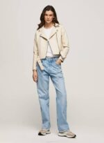 žene od čipke biciklistička jakna s epalulama na ramenima Pepe Jeans JZ8H115