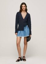 žene plava izvezena traper mini suknja Pepe Jeans JZ8H504