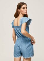 žene plava kratki traper kombinezon Pepe Jeans JZ8H191 - Slika 4