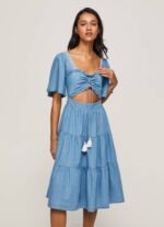 žene plava traper haljina Pepe Jeans JZ8H163 - Slika 2