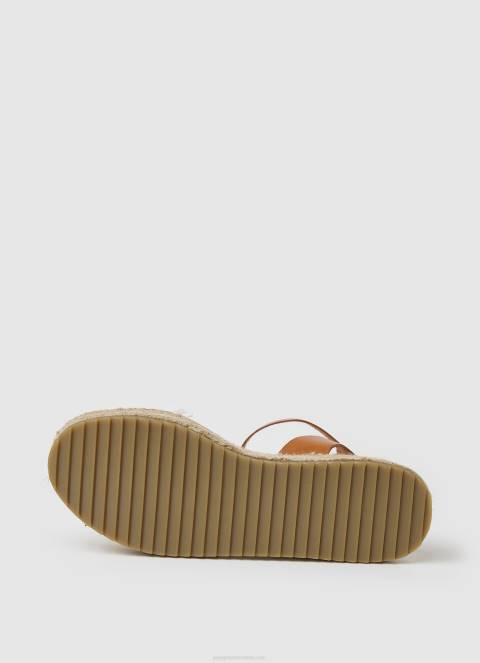 žene prljavo bijelo kate sandale na klin od tkanine Pepe Jeans JZ8H678 - Slika 5