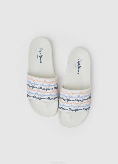 žene prljavo bijelo slider set japanke za plažu Pepe Jeans JZ8H691 - Slika 2