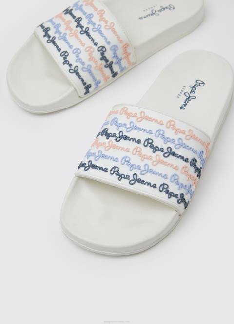 žene prljavo bijelo slider set japanke za plažu Pepe Jeans JZ8H691 - Slika 3