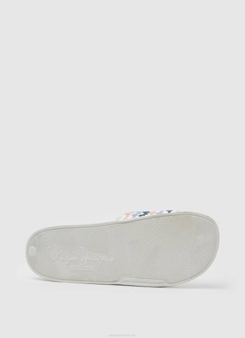 žene prljavo bijelo slider set japanke za plažu Pepe Jeans JZ8H691 - Slika 5