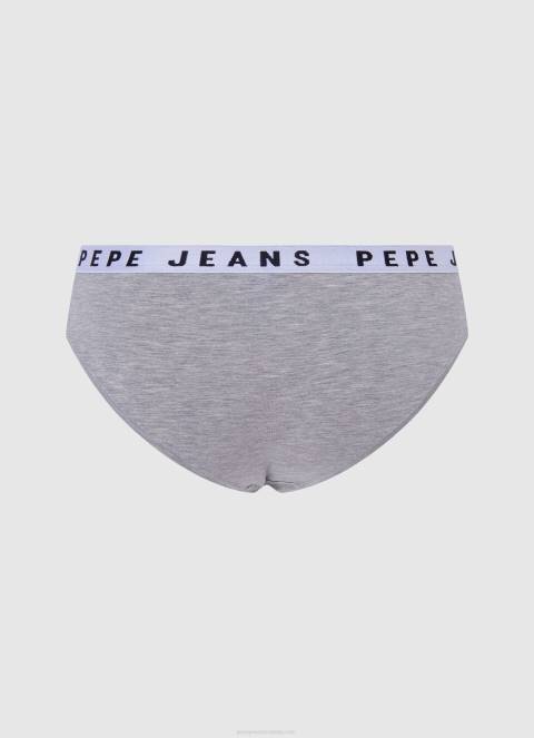 žene sivi lapor klasične gaćice s otisnutim logom Pepe Jeans JZ8H552 - Slika 2
