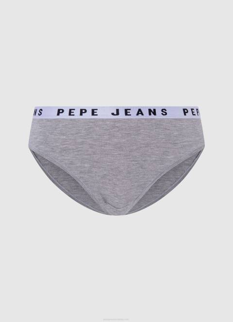 žene sivi lapor klasične gaćice s otisnutim logom Pepe Jeans JZ8H552 - Slika 1