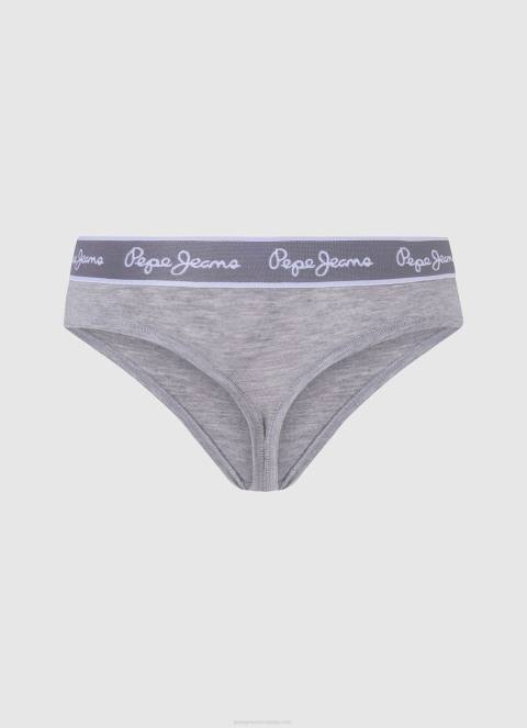 žene sivi lapor klasične tange s otisnutim logom Pepe Jeans JZ8H545 - Slika 2