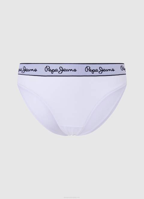 žene sivi lapor klasične tange s otisnutim logom Pepe Jeans JZ8H545 - Slika 5
