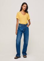 žene sjaj lanena majica s v-izrezom Pepe Jeans JZ8H453 - Slika 2