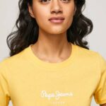 žene sjaj majica s printom Pepe Jeans JZ8H454