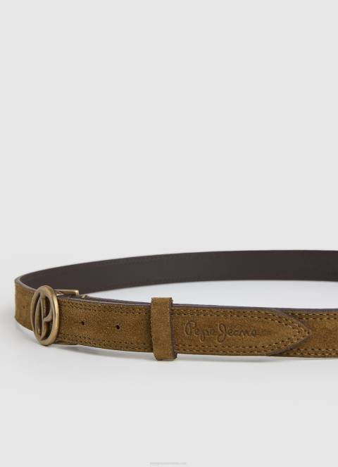 žene stowe remen od suade okruglog logotipa Pepe Jeans JZ8H764 - Slika 2