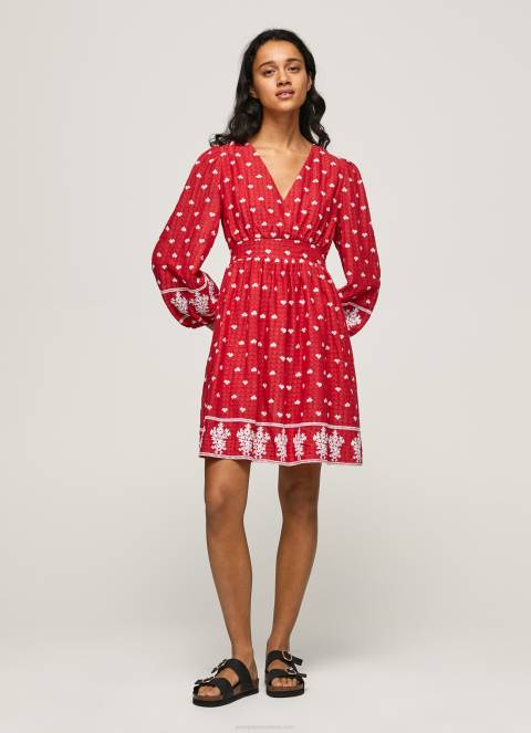 zene_studio_crvena_haljina_s_izvezenim_detaljima_pepe_jeans_jz8h216.jpg žene studio crvena haljina s izvezenim detaljima Pepe Jeans JZ8H216 - Slika 1