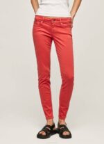 žene studio crvena klasične uske hlače Pepe Jeans JZ8H315 - Slika 2