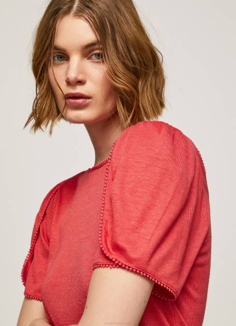 zene_studio_crvena_majica_s_mramoriranim_ovratnikom_pepe_jeans_jz8h435.jpg žene studio crvena majica s mramoriranim ovratnikom Pepe Jeans JZ8H435 - Slika 1
