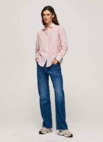 žene studio crvena prugasta pamučna voile košulja Pepe Jeans JZ8H348 - Slika 2