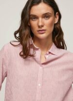 žene studio crvena prugasta pamučna voile košulja Pepe Jeans JZ8H348 - Slika 3