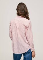 žene studio crvena prugasta pamučna voile košulja Pepe Jeans JZ8H348 - Slika 4