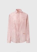 žene studio crvena prugasta pamučna voile košulja Pepe Jeans JZ8H348 - Slika 5