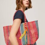 žene studio crvena tkana plastična torba Pepe Jeans JZ8H720