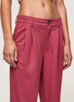 žene tamno rumenilo lepršave chino hlače Pepe Jeans JZ8H296 - Slika 3