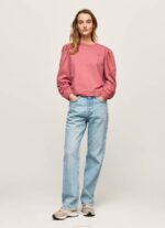 žene tamno rumenilo pamučni džemper s izvezenim logotipom Pepe Jeans JZ8H278 - Slika 2
