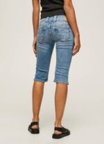 žene traper 3/4 traper kratke hlače uobičajenog kroja Pepe Jeans JZ8H508 - Slika 4