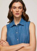 žene traper arya kratka traper haljina Pepe Jeans JZ8H183 - Slika 3
