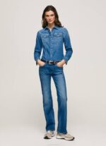 žene traper aubrey traperice srednjeg kroja Pepe Jeans JZ8H68